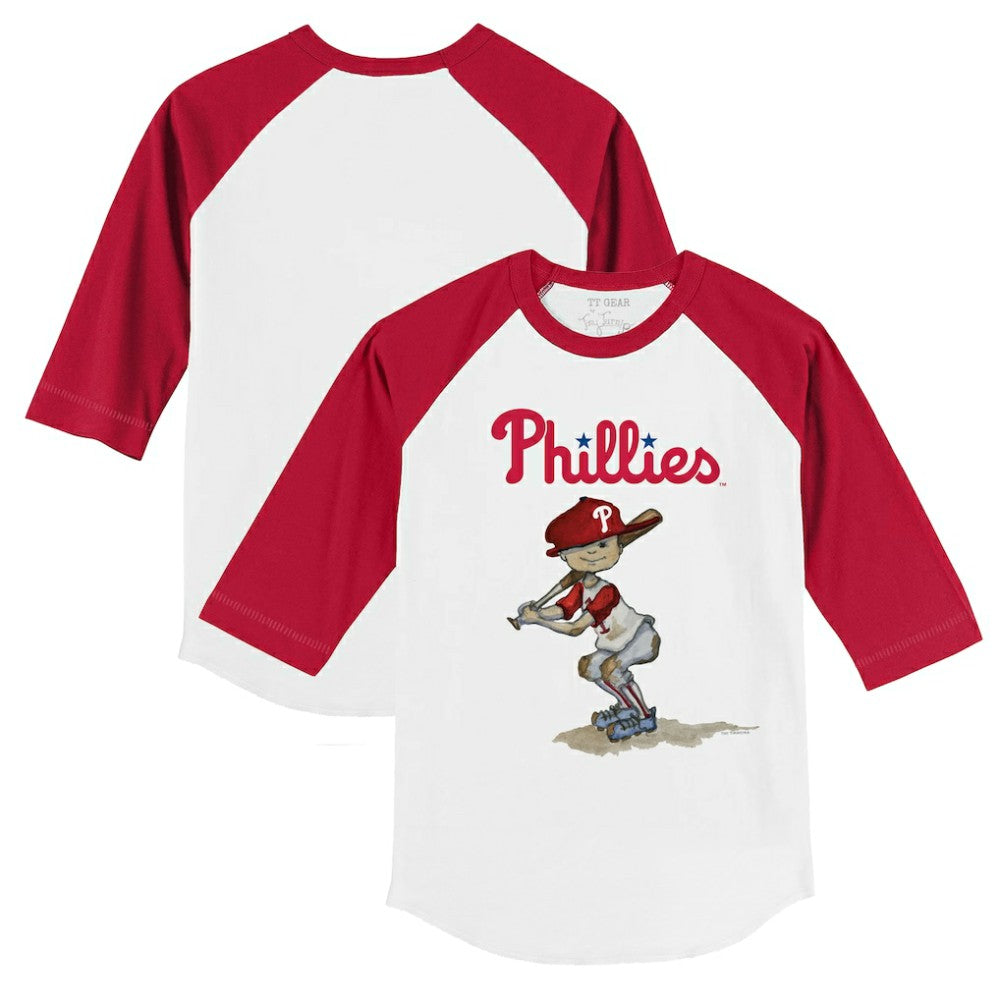 Philadelphia Phillies Tiny Turnip Youth Slugger 3/4-Sleeve Raglan T-Shirt | MLB Online