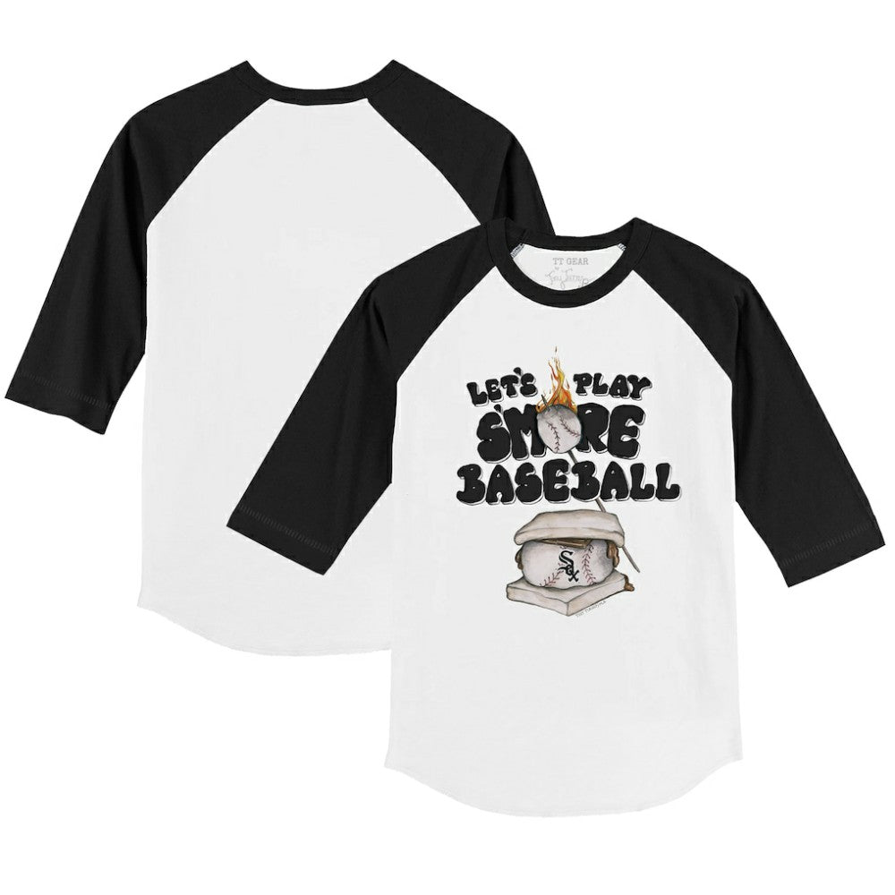 Chicago White Sox Tiny Turnip Youth Smores 3/4-Sleeve Raglan T-Shirt | MLB US