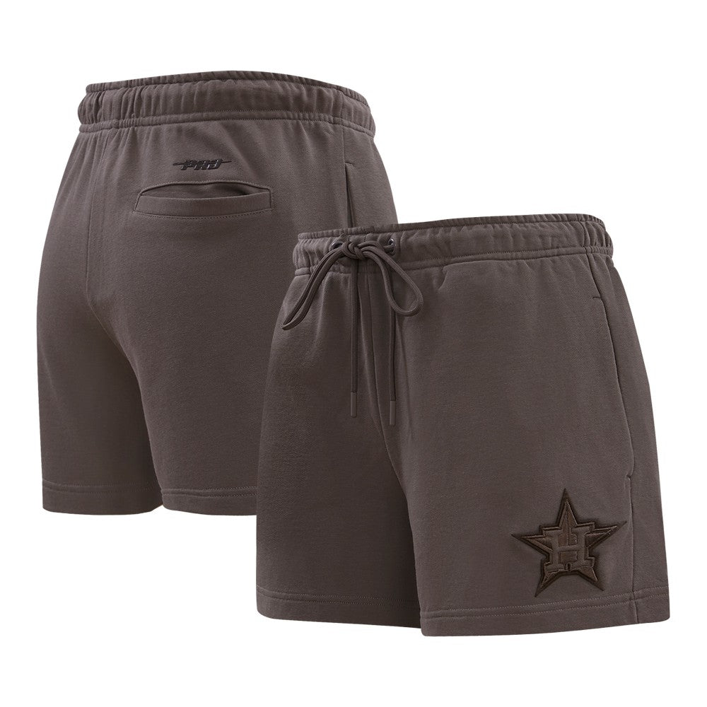Houston Astros Pro Standard Women's Neutral Fleece Shorts | MLB New