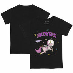 Milwaukee Brewers Tiny Turnip Youth Space Unicorn T-Shirt | MLB On Sale