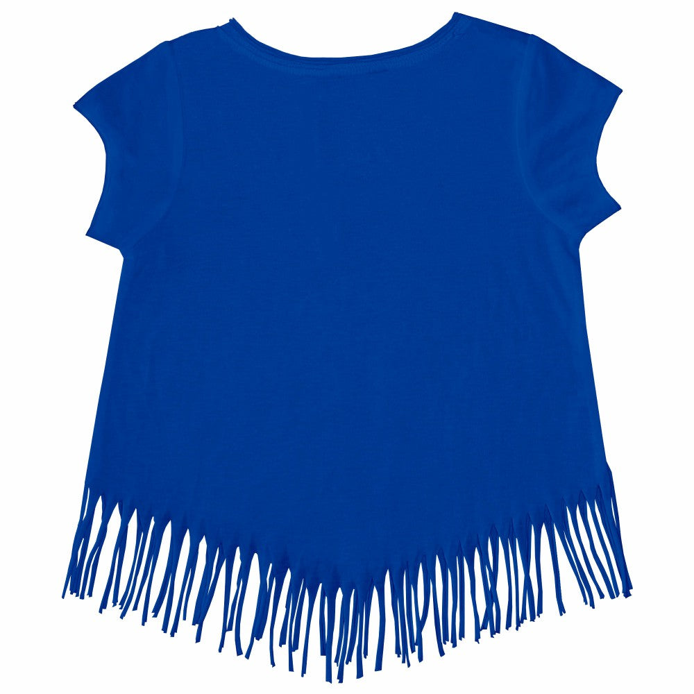 Kansas City Royals Tiny Turnip Girls Youth Stacked Fringe T-Shirt | MLB Online