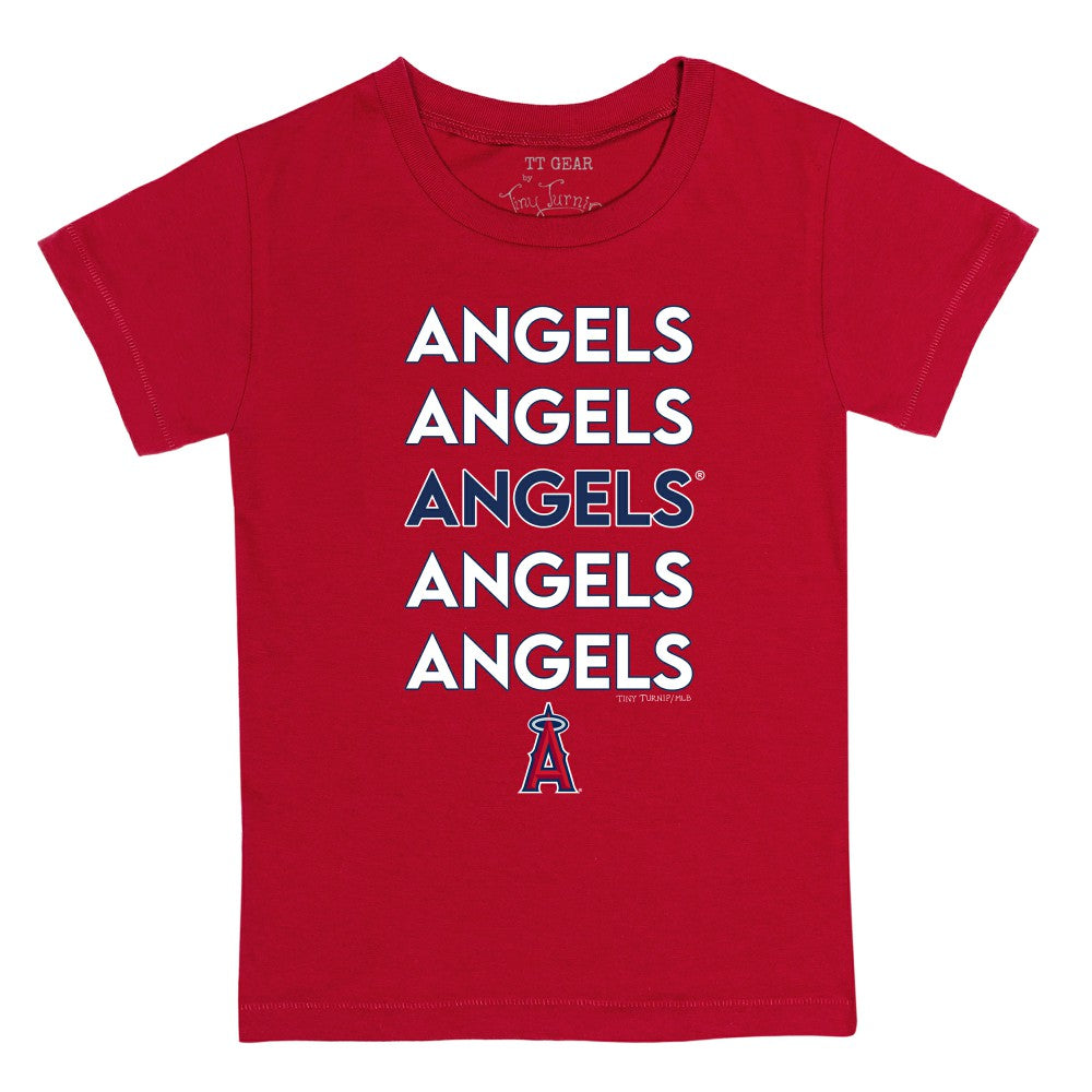 Los Angeles Angels Tiny Turnip Youth Stacked T-Shirt | MLB US