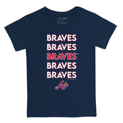 Atlanta Braves Tiny Turnip Youth Stacked T-Shirt | MLB Near me