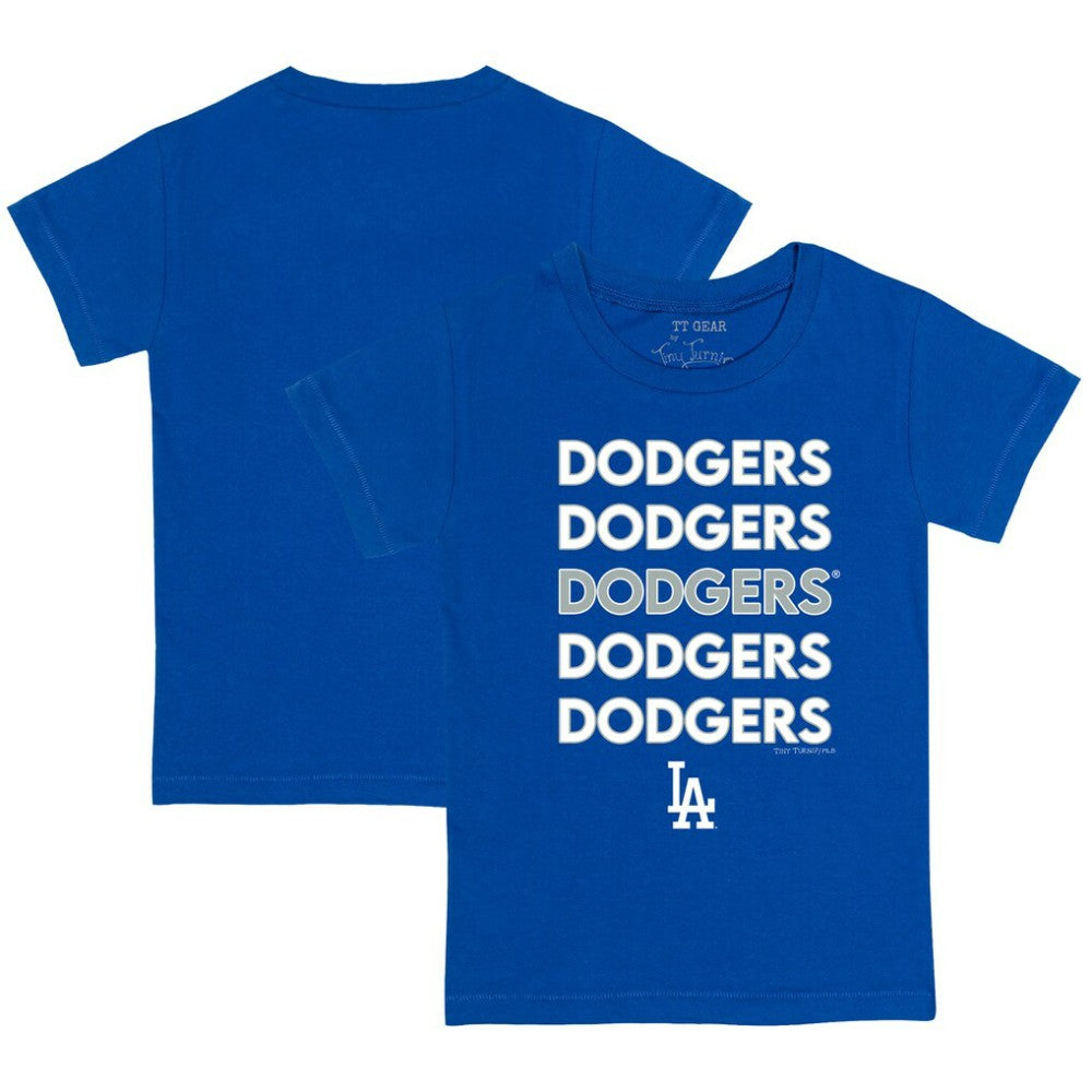 Los Angeles Dodgers Tiny Turnip Youth Stacked T-Shirt | MLB New