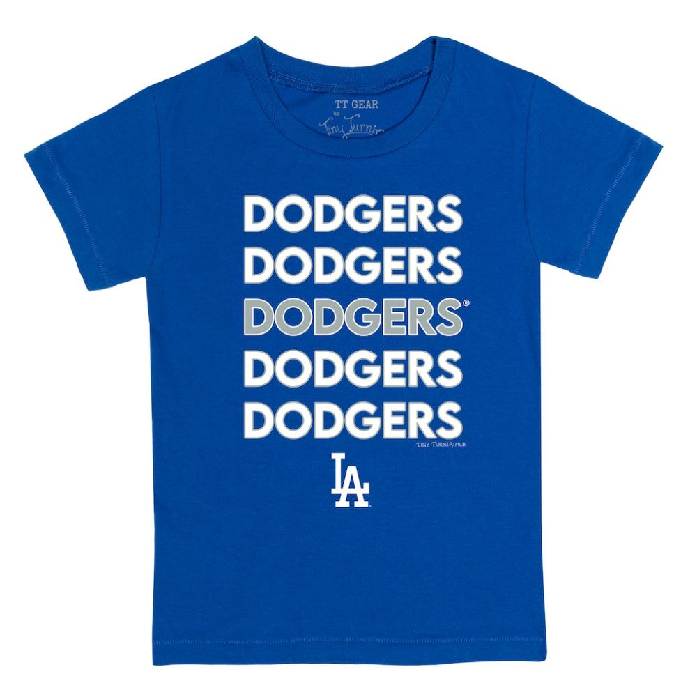 Los Angeles Dodgers Tiny Turnip Youth Stacked T-Shirt | MLB New