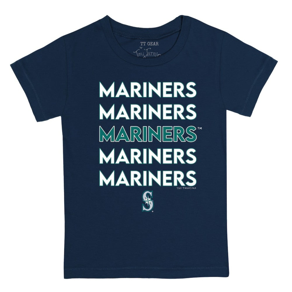 Seattle Mariners Tiny Turnip Youth Stacked T-Shirt | MLB Discount