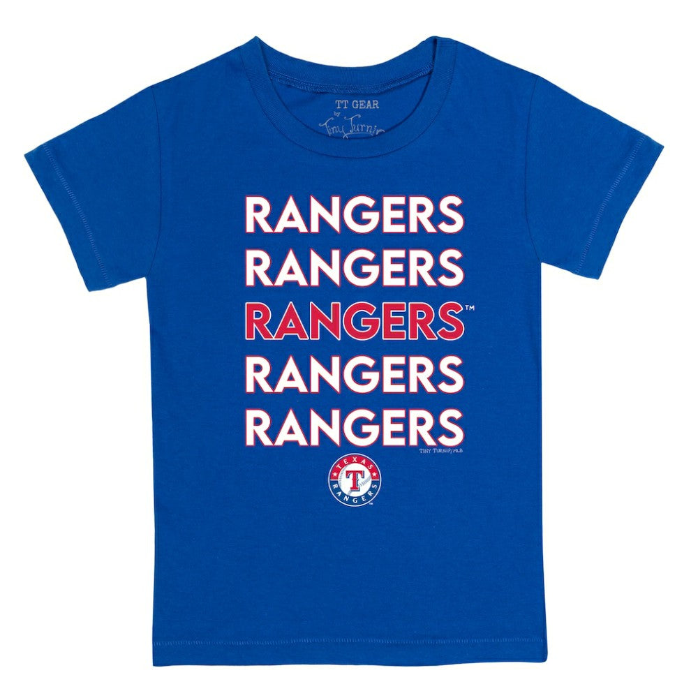 Texas Rangers Tiny Turnip Youth Stacked T-Shirt | MLB For sale