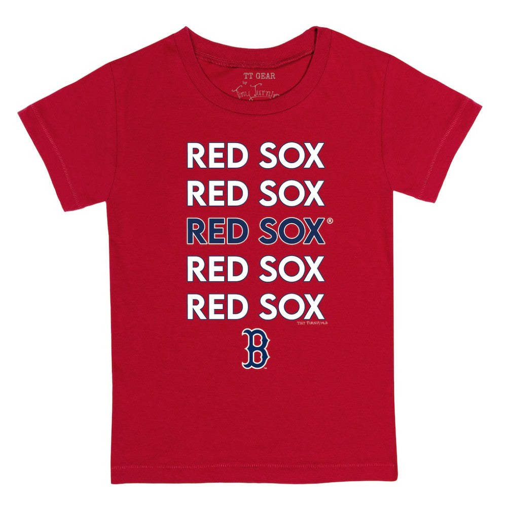 Boston Red Sox Tiny Turnip Youth Stacked T-Shirt | MLB For sale