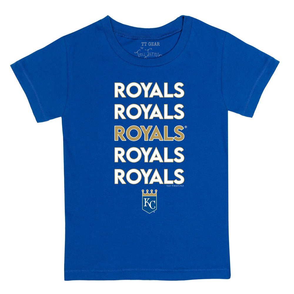 Kansas City Royals Tiny Turnip Youth Stacked T-Shirt | MLB Near me