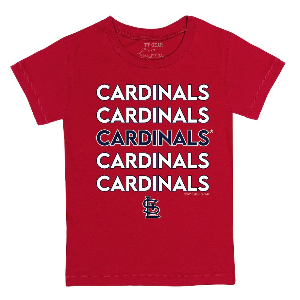 St. Louis Cardinals Tiny Turnip Youth Stacked T-Shirt | MLB New