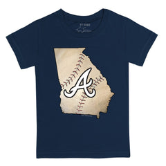 Atlanta Braves Tiny Turnip Youth State Outline T-Shirt | MLB For sale