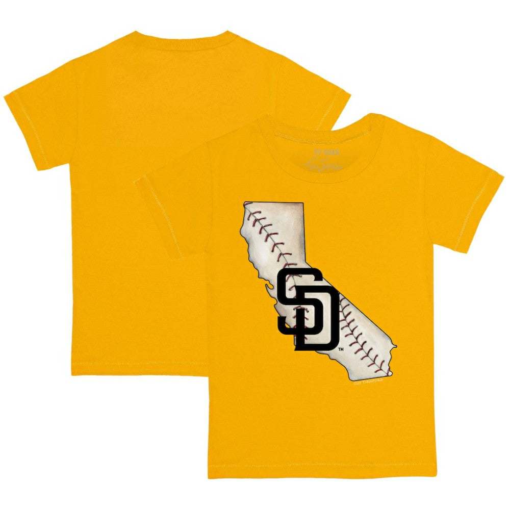 San Diego Padres Tiny Turnip Youth State Outline T-Shirt | MLB Sale