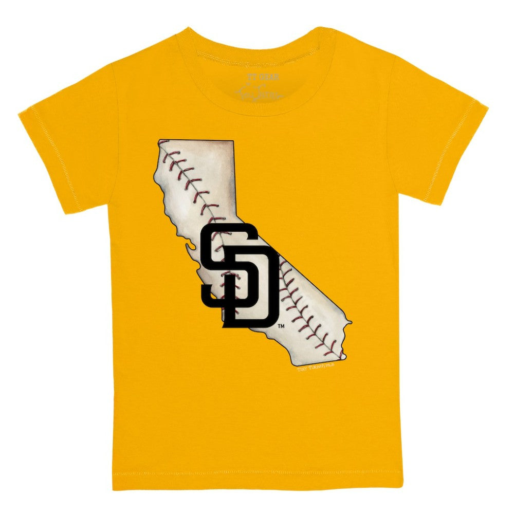 San Diego Padres Tiny Turnip Youth State Outline T-Shirt | MLB Sale
