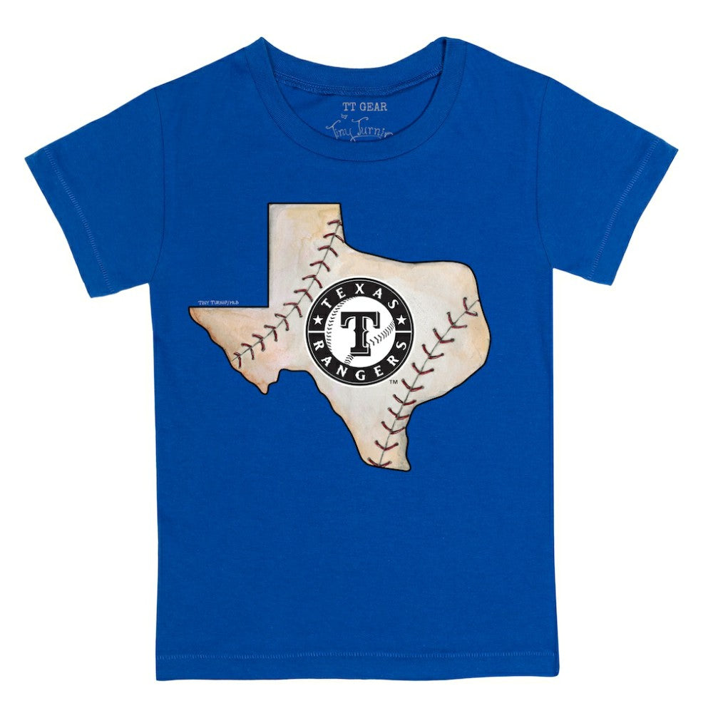 Texas Rangers Tiny Turnip Youth State Outline T-Shirt | MLB Near me