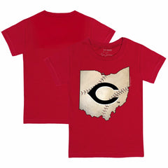 Cincinnati Reds Tiny Turnip Youth State Outline T-Shirt | MLB Sale