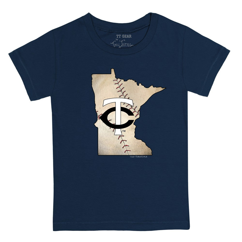 Minnesota Twins Tiny Turnip Youth State Outline T-Shirt | MLB On Sale
