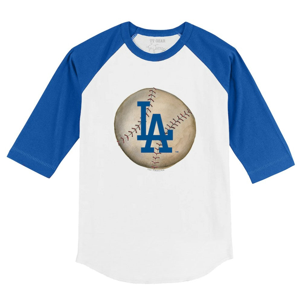 Los Angeles Dodgers Tiny Turnip Youth Stitched Baseball 3/4-Sleeve Raglan T-Shirt | MLB Online