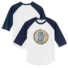 Seattle Mariners Tiny Turnip Youth Stitched Baseball 3/4-Sleeve Raglan T-Shirt | MLB Sale