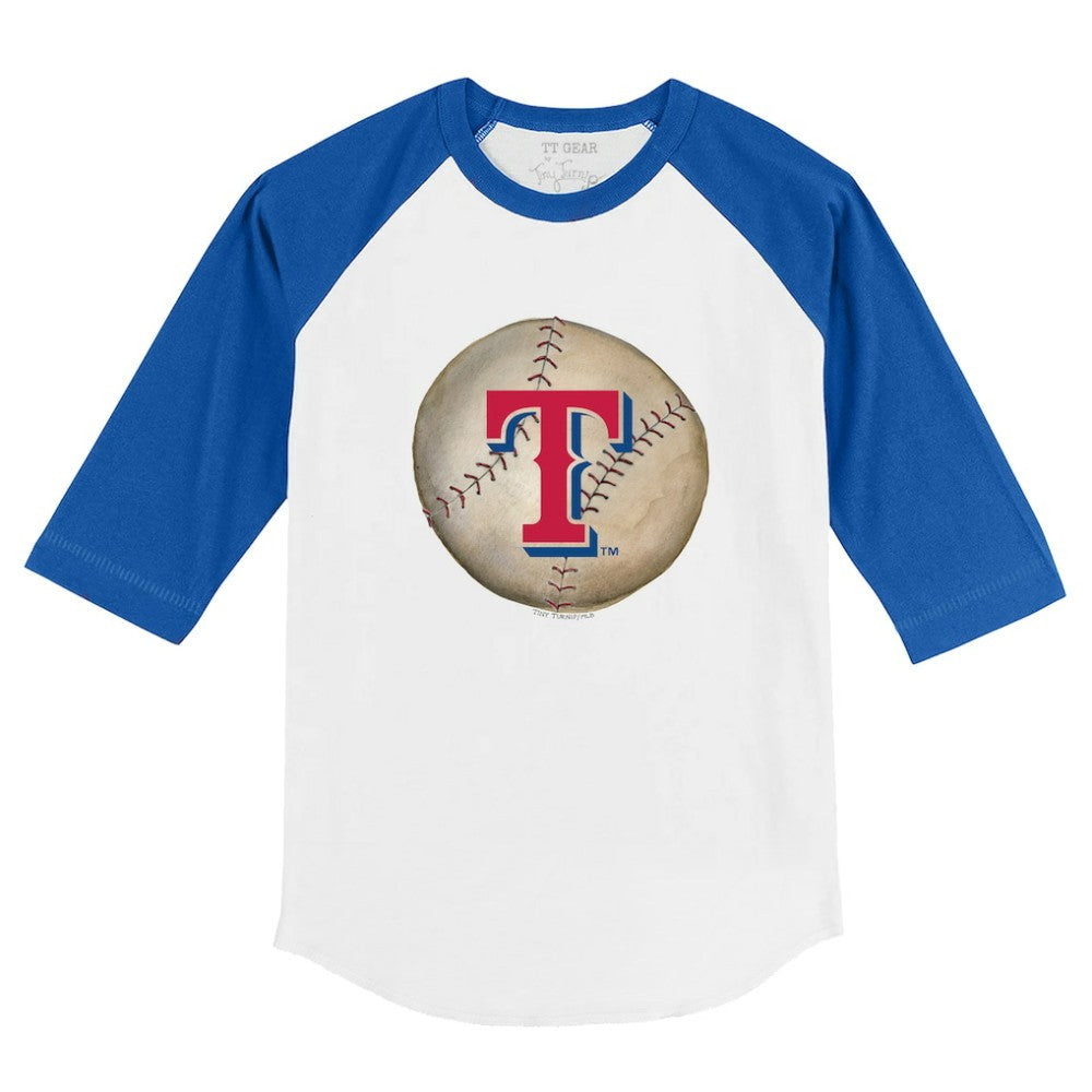 Texas Rangers Tiny Turnip Youth Stitched Baseball 3/4-Sleeve Raglan T-Shirt | MLB Outlet