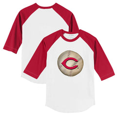 Cincinnati Reds Tiny Turnip Youth Stitched Baseball 3/4-Sleeve Raglan T-Shirt | MLB New
