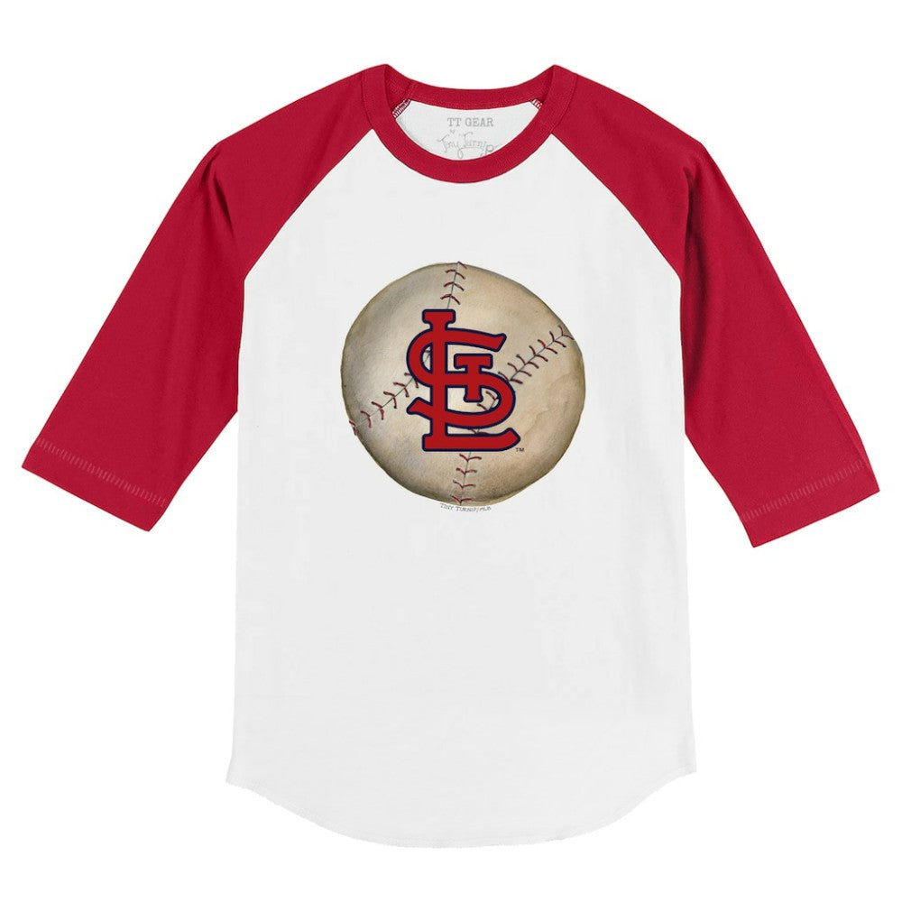 St. Louis Cardinals Tiny Turnip Youth Stitched Baseball 3/4-Sleeve Raglan T-Shirt | MLB Shop