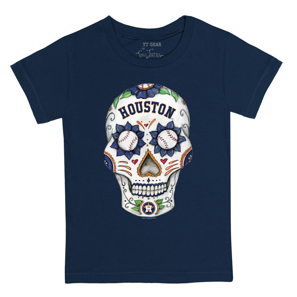 Houston Astros Tiny Turnip Youth Sugar Skull T-Shirt | MLB For sale