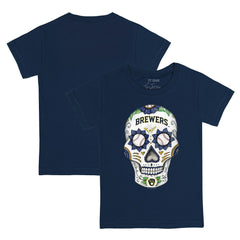 Milwaukee Brewers Tiny Turnip Youth Sugar Skull T-Shirt | MLB Discount