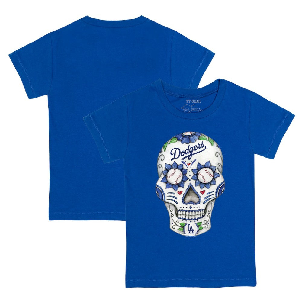 Los Angeles Dodgers Tiny Turnip Youth Sugar Skull T-Shirt | MLB New