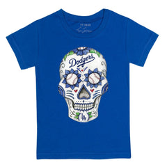 Los Angeles Dodgers Tiny Turnip Youth Sugar Skull T-Shirt | MLB New