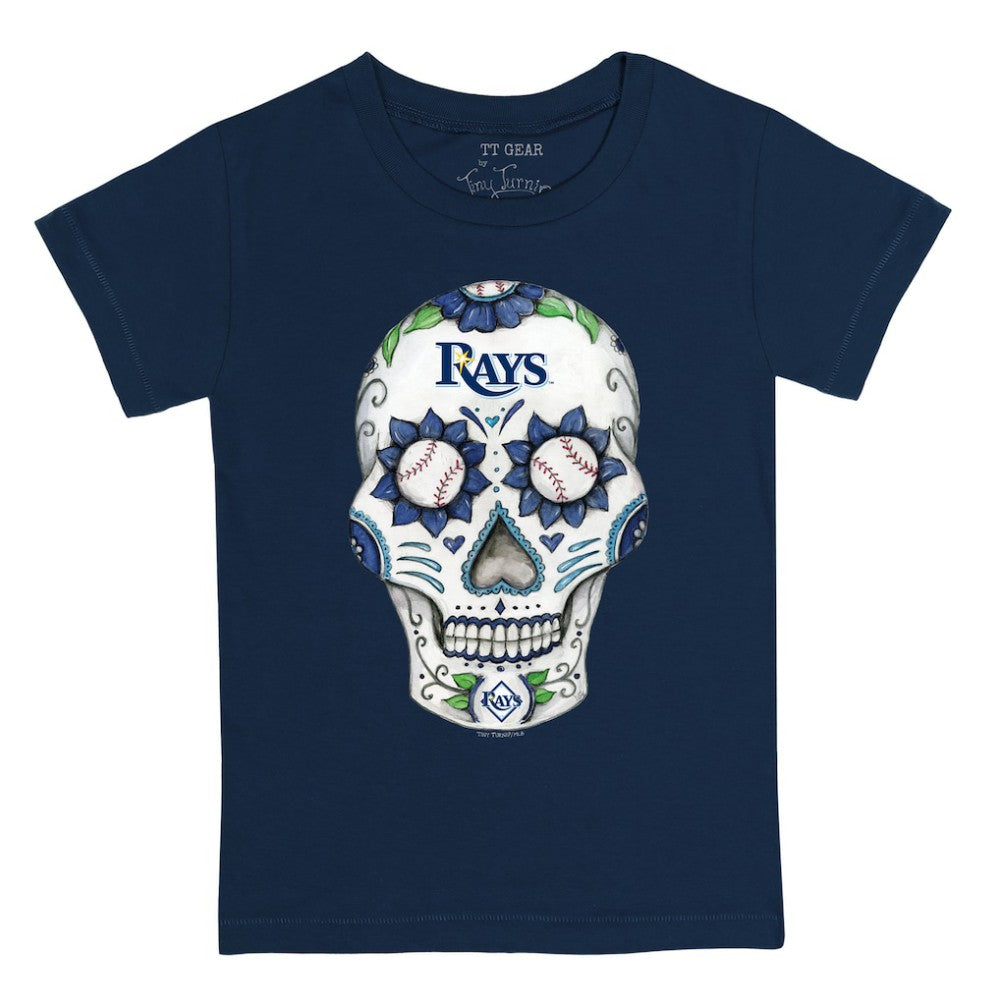 Tampa Bay Rays Tiny Turnip Youth Sugar Skull T-Shirt | MLB Outlet