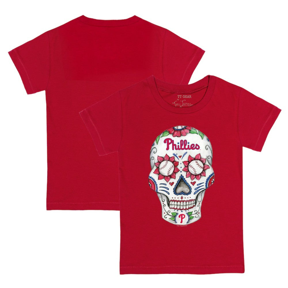 Philadelphia Phillies Tiny Turnip Youth Sugar Skull T-Shirt | MLB Discount