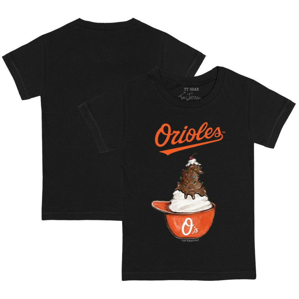 Baltimore Orioles Tiny Turnip Youth Sundae Helmet T-Shirt | MLB US