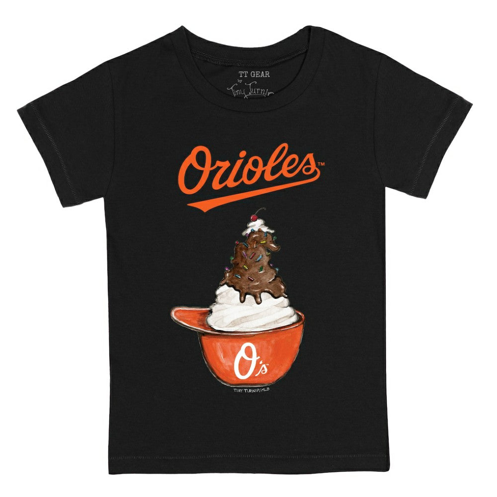 Baltimore Orioles Tiny Turnip Youth Sundae Helmet T-Shirt | MLB US