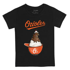 Baltimore Orioles Tiny Turnip Youth Sundae Helmet T-Shirt | MLB US