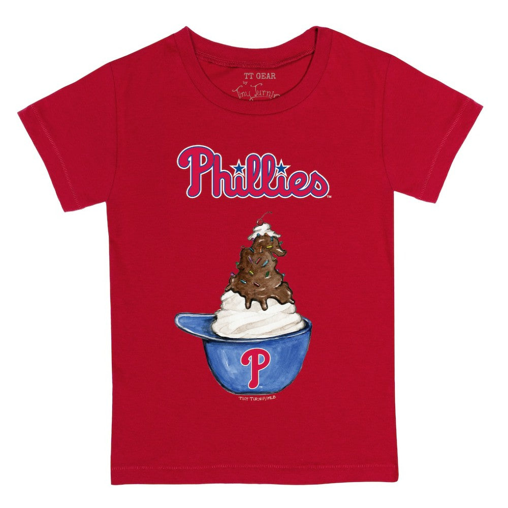 Philadelphia Phillies Tiny Turnip Youth Sundae Helmet T-Shirt | MLB Sale