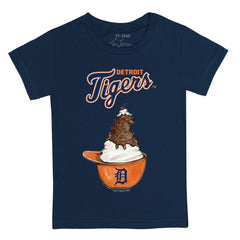 Detroit Tigers Tiny Turnip Youth Sundae Helmet T-Shirt | MLB New