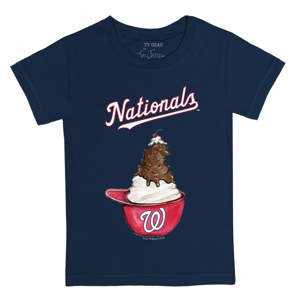 Washington Nationals Tiny Turnip Youth Sundae Helmet T-Shirt | MLB Outlet