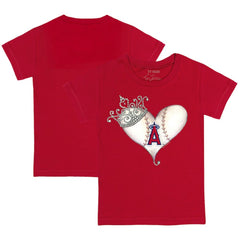 Los Angeles Angels Tiny Turnip Youth Tiara Heart T-Shirt | MLB Online