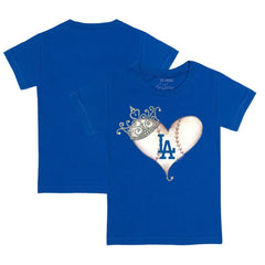 Los Angeles Dodgers Tiny Turnip Youth Tiara Heart T-Shirt | MLB Near me