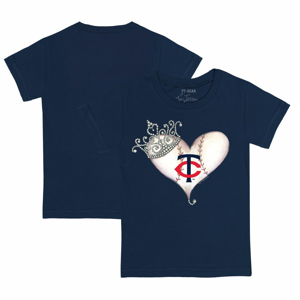 Minnesota Twins Tiny Turnip Youth Tiara Heart T-Shirt | MLB Sale