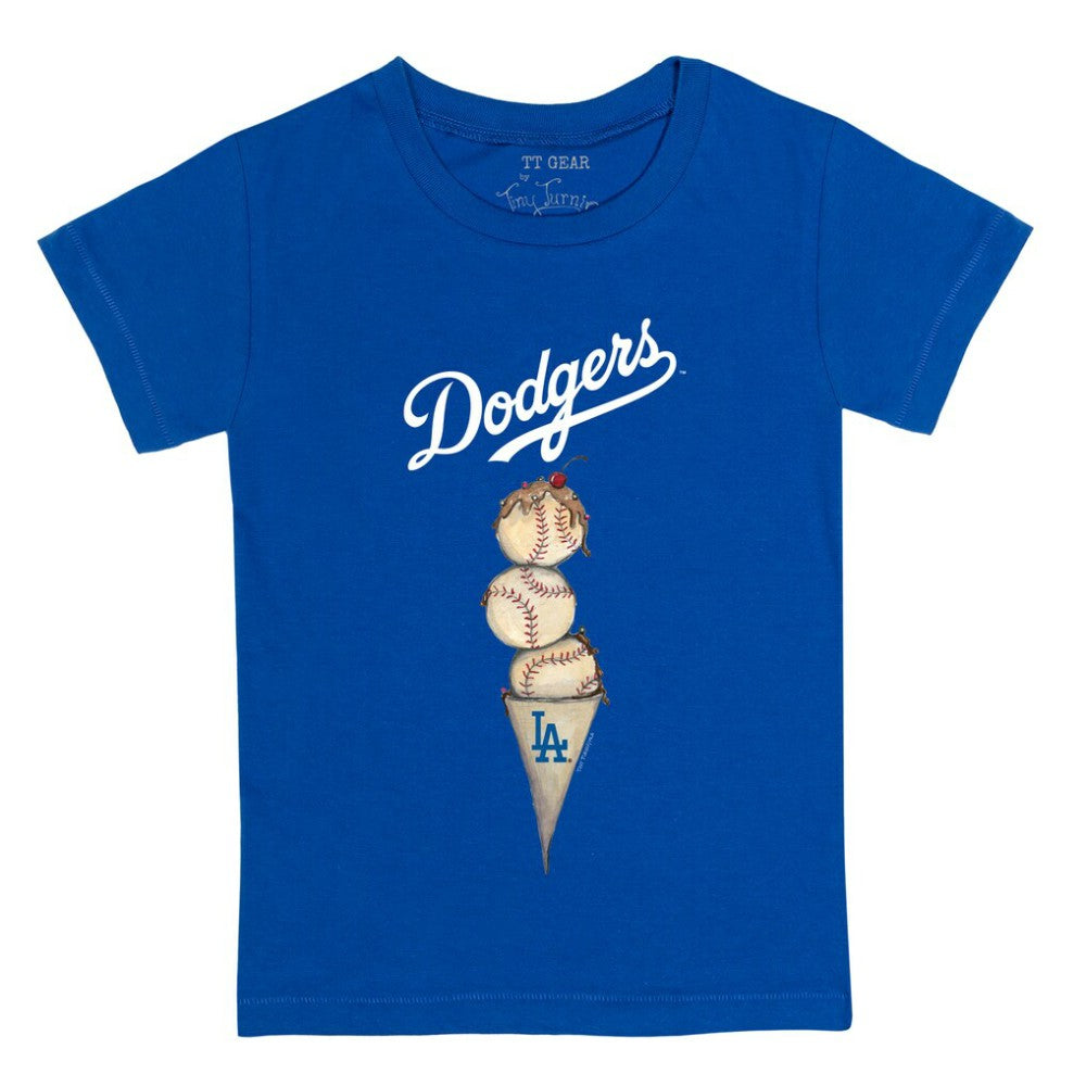 Los Angeles Dodgers Tiny Turnip Youth Triple Scoop T-Shirt | MLB For sale