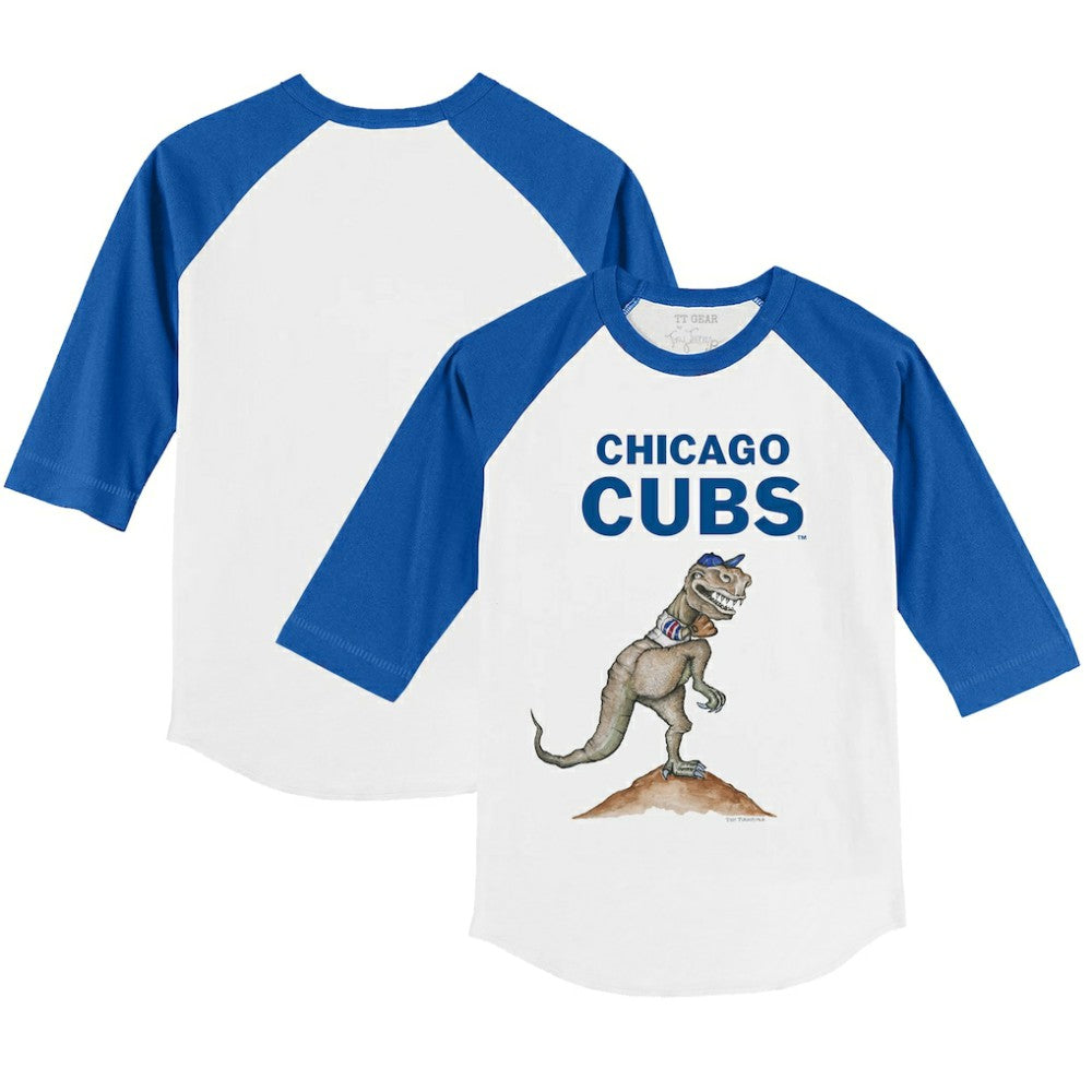 Chicago Cubs Tiny Turnip Youth TT Rex 3/4-Sleeve Raglan T-Shirt | MLB Shop