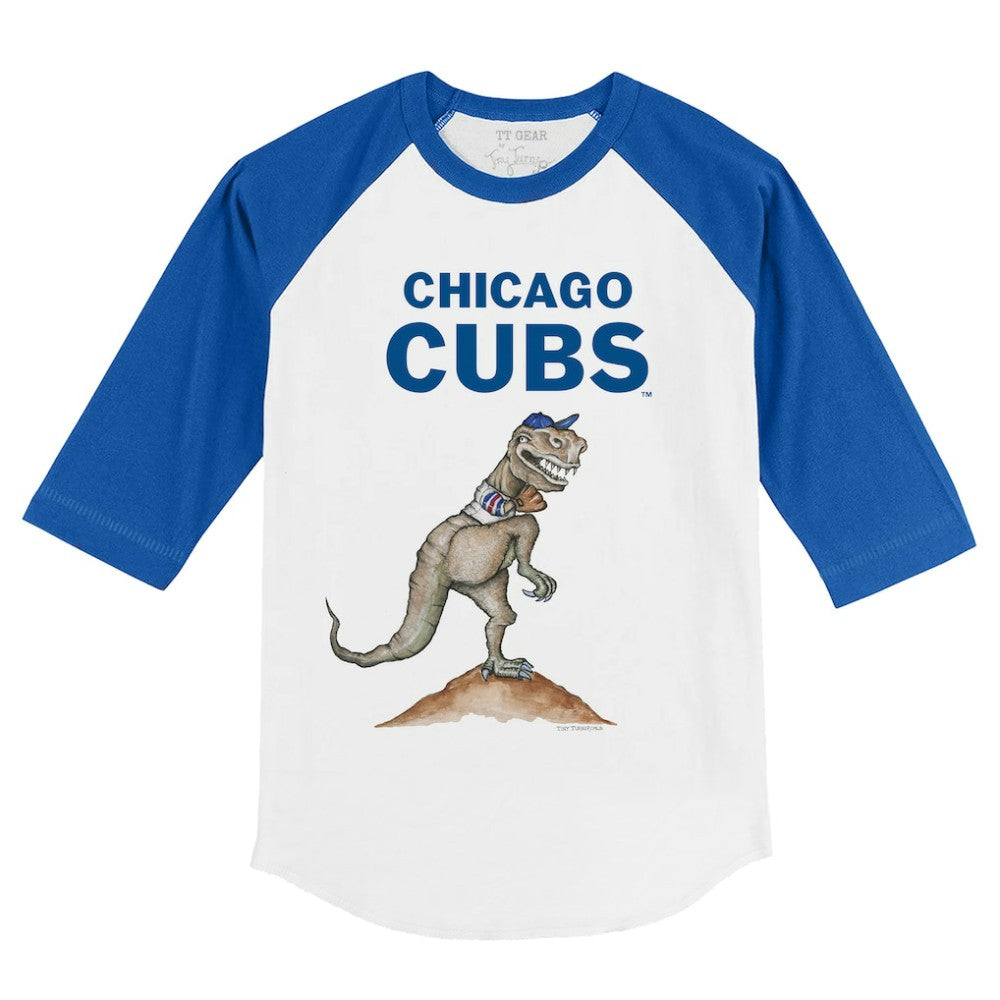 Chicago Cubs Tiny Turnip Youth TT Rex 3/4-Sleeve Raglan T-Shirt | MLB Shop