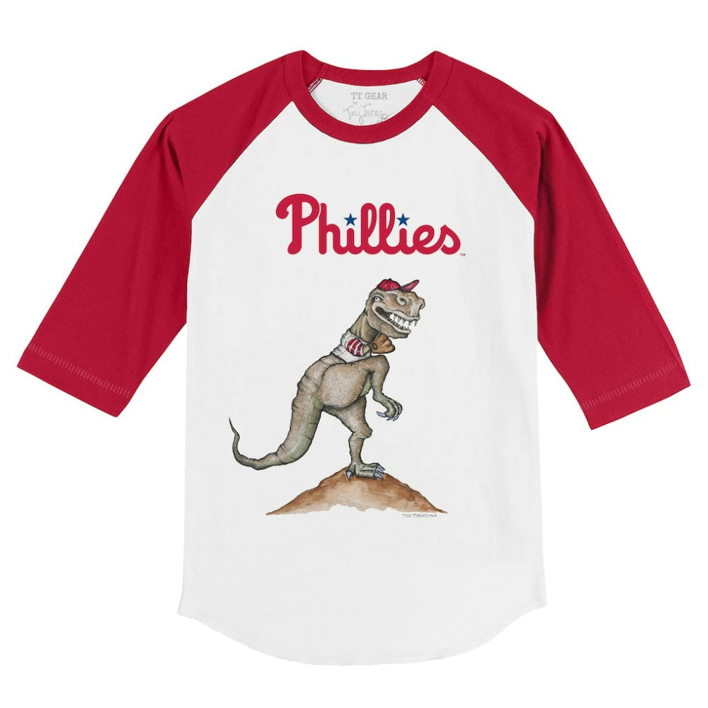 Philadelphia Phillies Tiny Turnip Youth TT Rex 3/4-Sleeve Raglan T-Shirt | MLB Near me