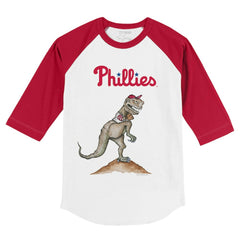 Philadelphia Phillies Tiny Turnip Youth TT Rex 3/4-Sleeve Raglan T-Shirt | MLB Near me
