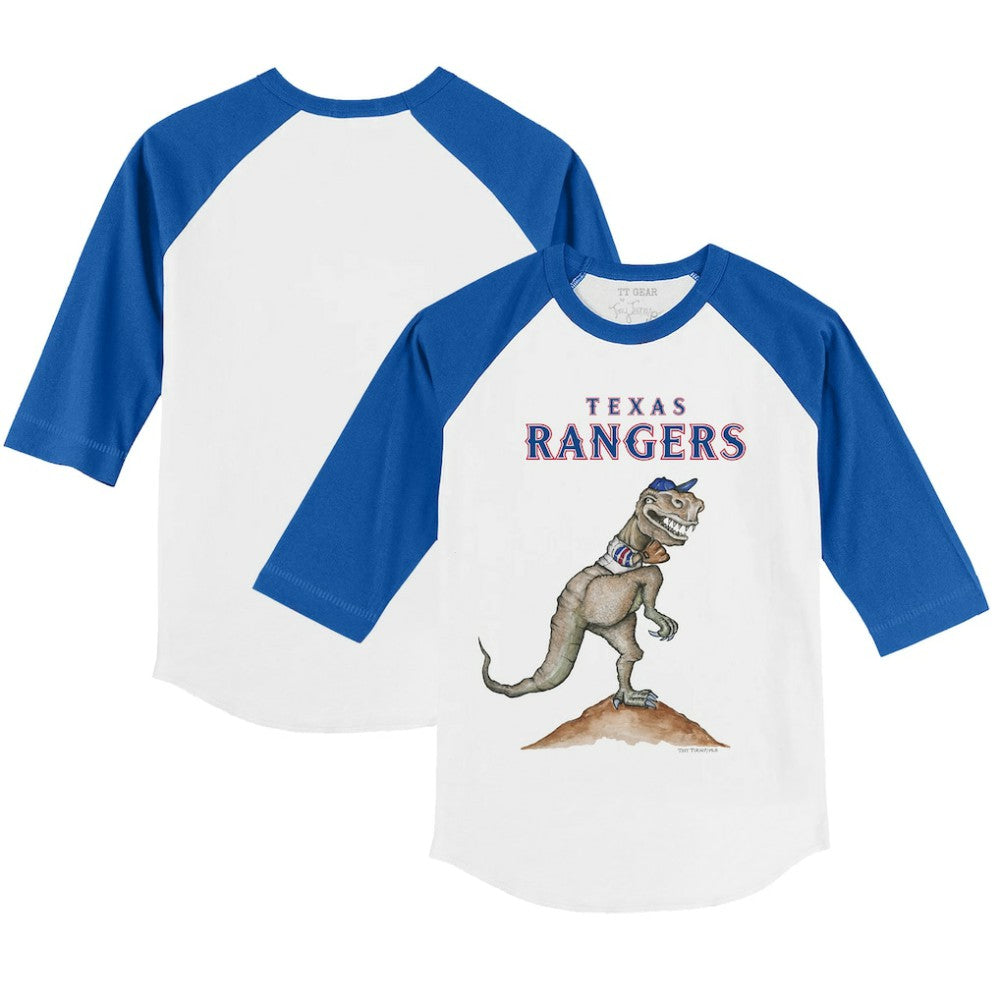 Texas Rangers Tiny Turnip Youth TT Rex 3/4-Sleeve Raglan T-Shirt | MLB US