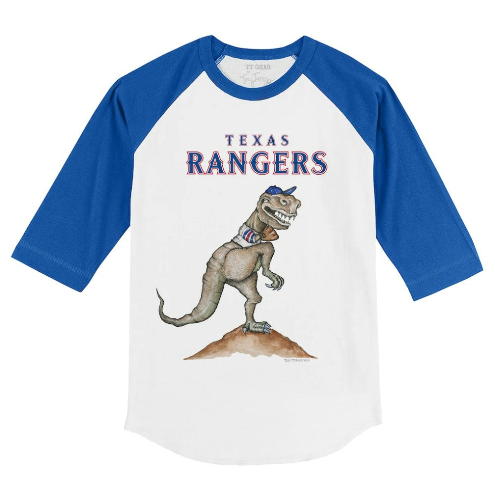 Texas Rangers Tiny Turnip Youth TT Rex 3/4-Sleeve Raglan T-Shirt | MLB US