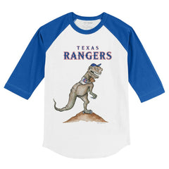 Texas Rangers Tiny Turnip Youth TT Rex 3/4-Sleeve Raglan T-Shirt | MLB US
