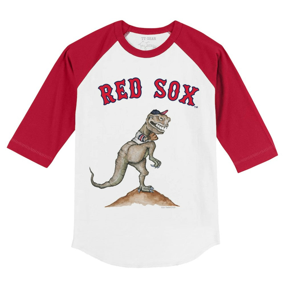 Boston Red Sox Tiny Turnip Youth TT Rex 3/4-Sleeve Raglan T-Shirt | MLB Shop