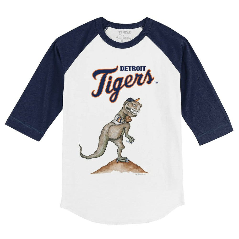 Detroit Tigers Tiny Turnip Youth TT Rex 3/4-Sleeve Raglan T-Shirt | MLB Shop